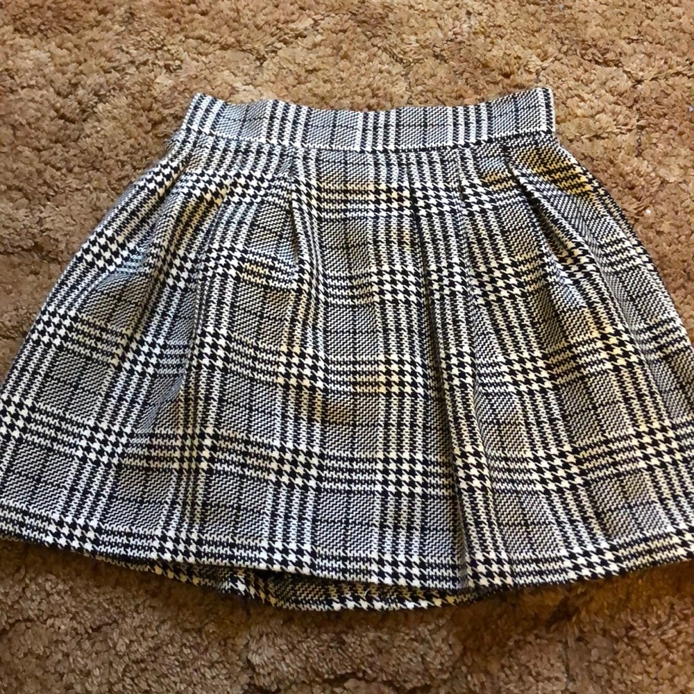 Mini plaid skirt
